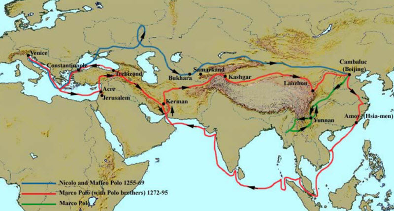Marco Polo map
